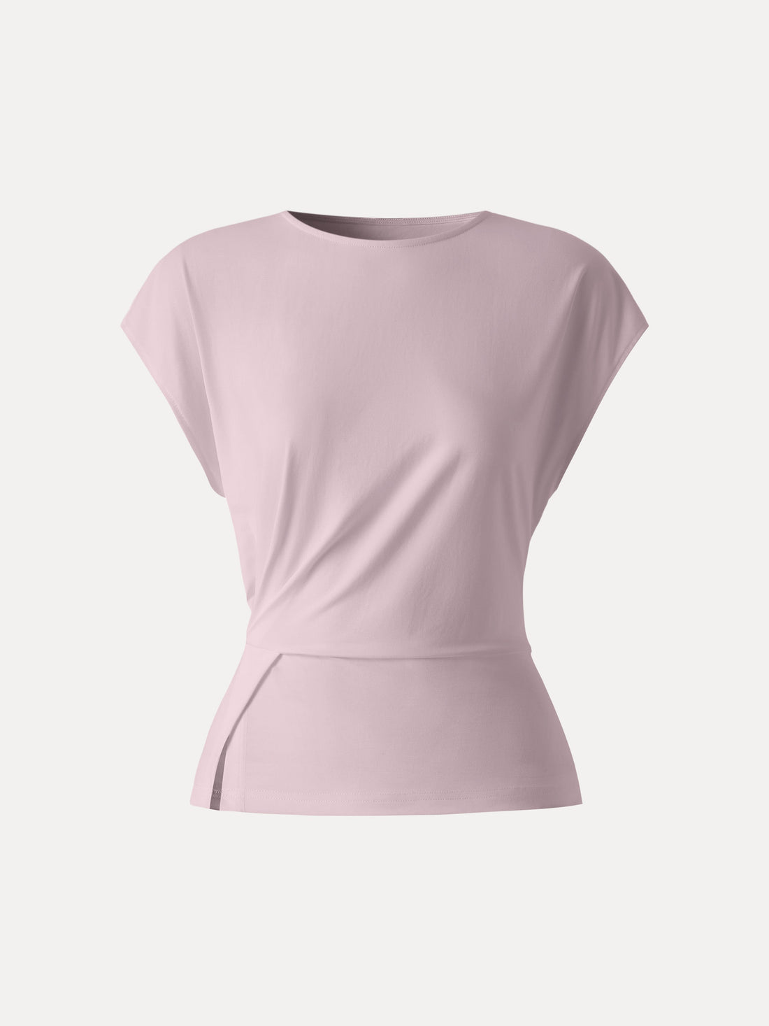 Cooling Ponte Relaxed Round Neck Tucked Top