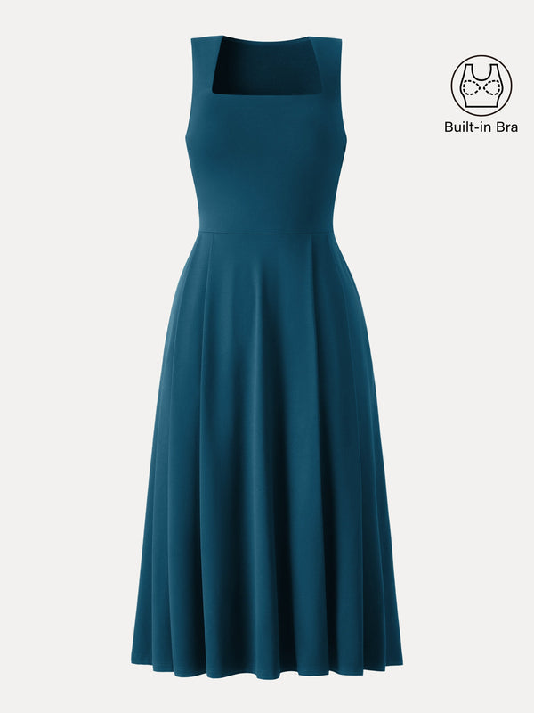 The Anytime Little Black Bra Dress with Pockets