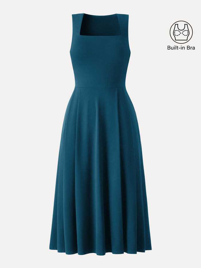 The Anytime Little Black Bra Dress with Pockets