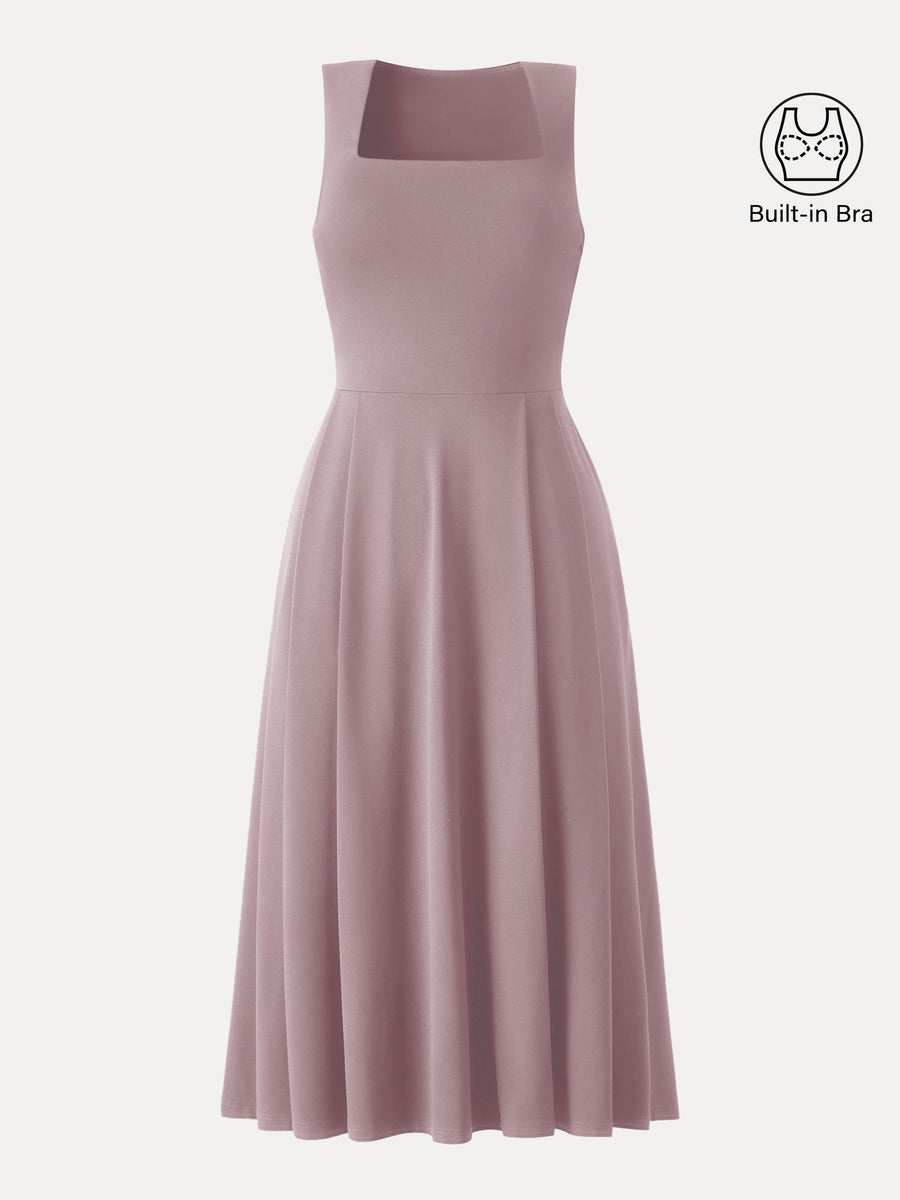 The Anytime Little Black Bra Dress with Pockets