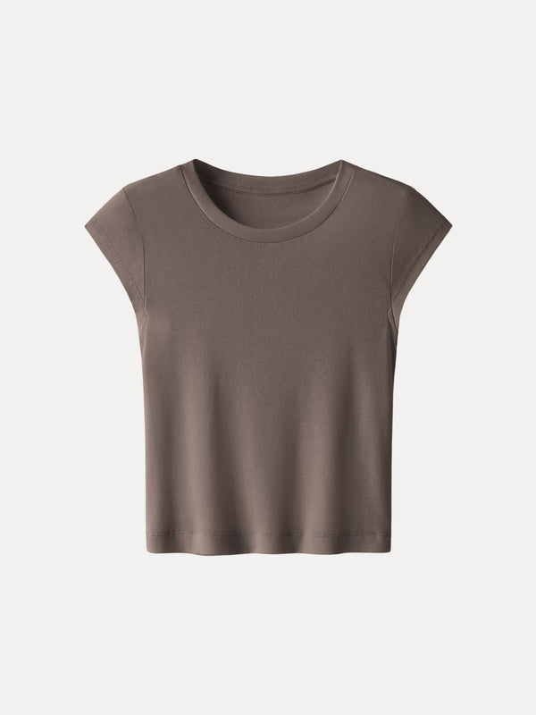 Cotton-Linen Blend Cooling Essential Summer Tee