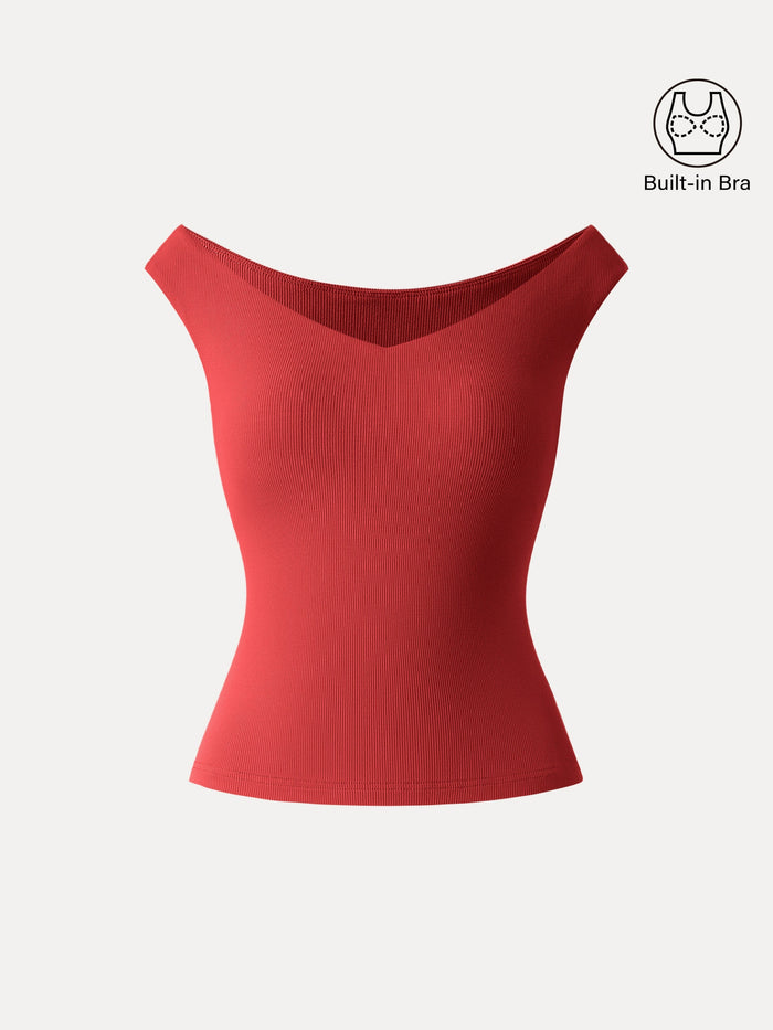 Essential V-neck New Airy Bra Top