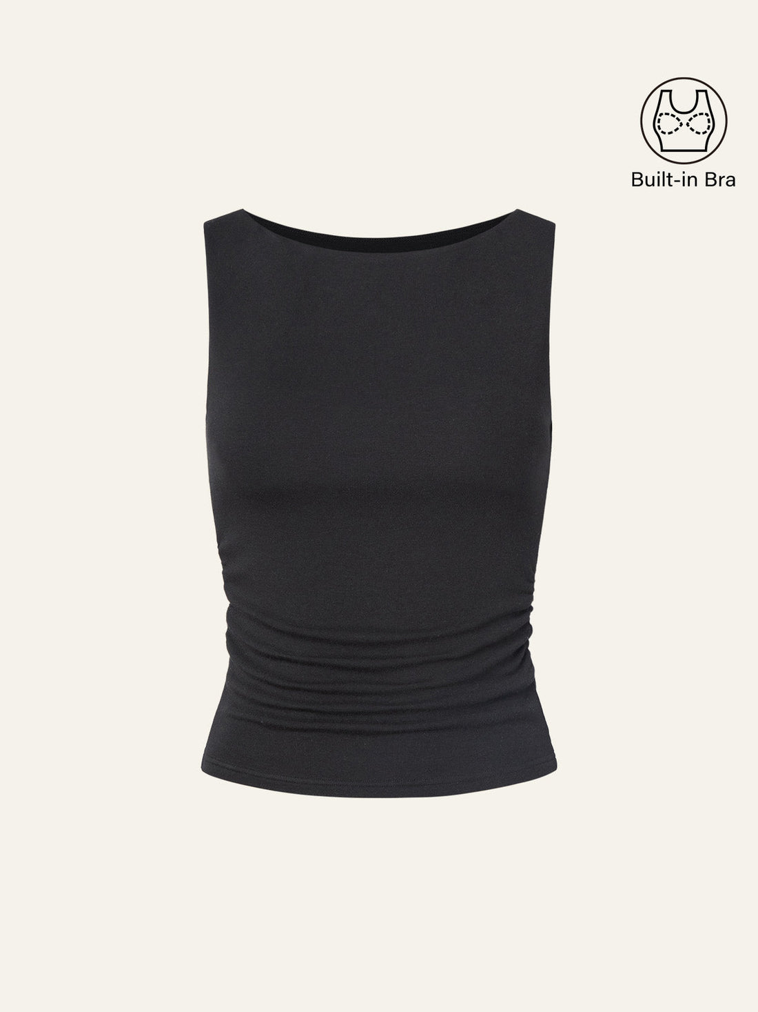 Boat Neck Bra Tank Top