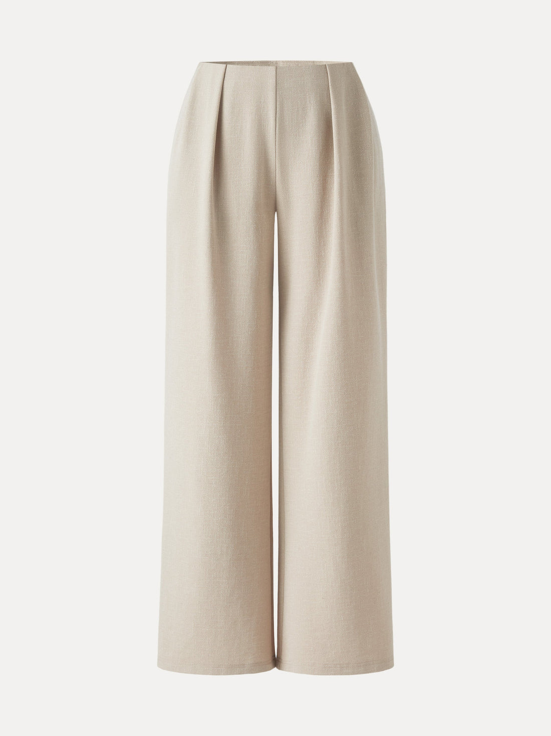Airy Stretch Linen Wide Flare Pant with Pockets