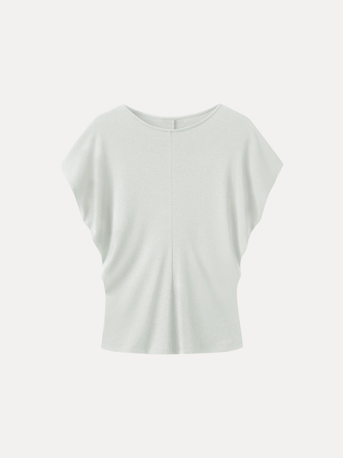 Linen-Blend Round Neck Relaxed Summer Top