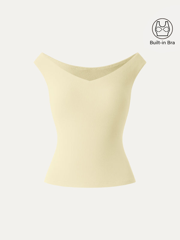 Essential V-neck New Airy Bra Top