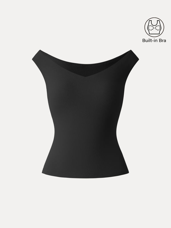 Essential V-neck New Airy Bra Top