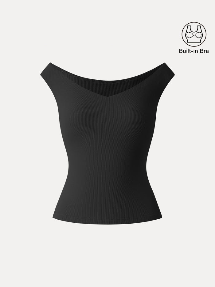 Essential V-neck New Airy Bra Top