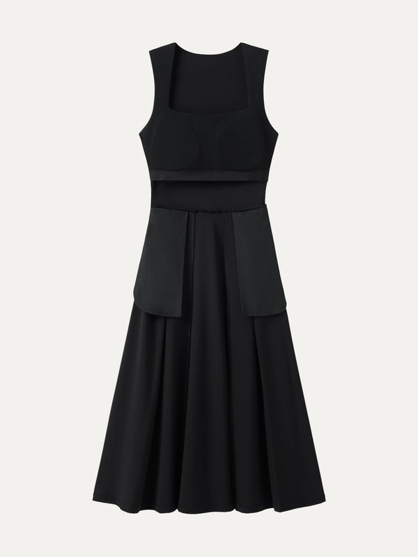 The Anytime Little Black Bra Dress with Pockets