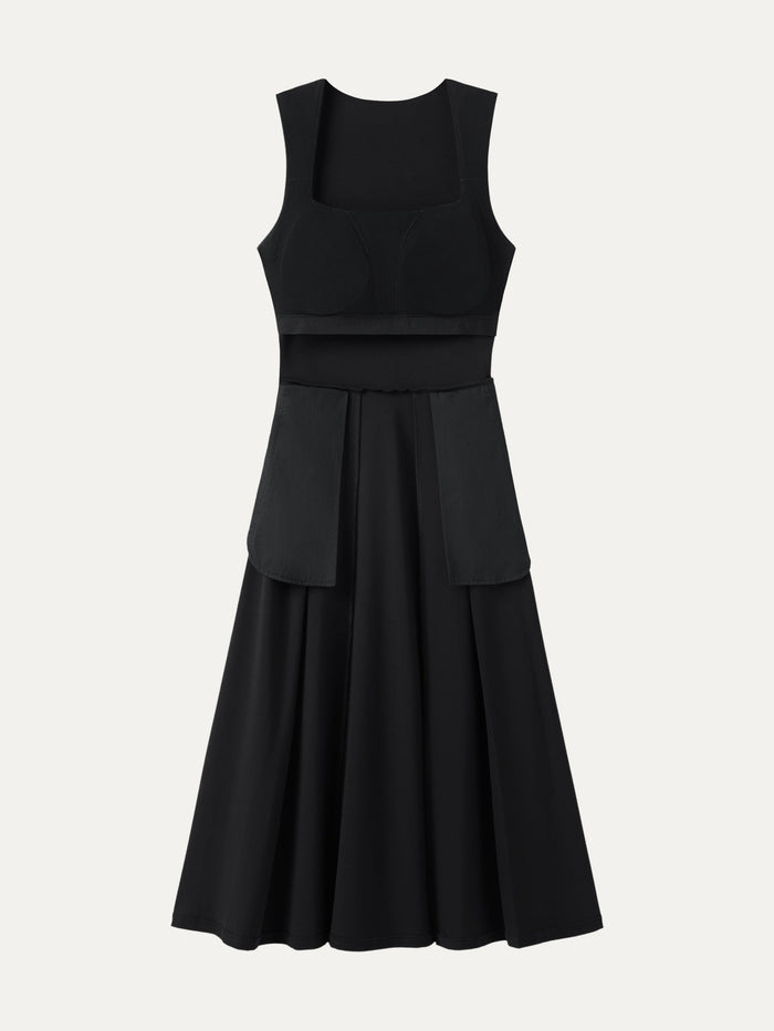 The Anytime Little Black Bra Dress with Pockets