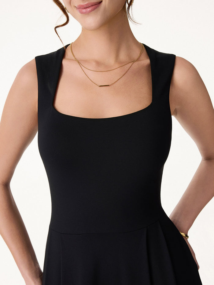The Anytime Little Black Bra Dress with Pockets