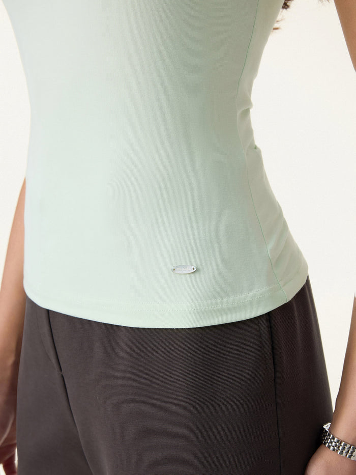 SkinKiss U-Neck Short Sleeve Everyday Bra Top