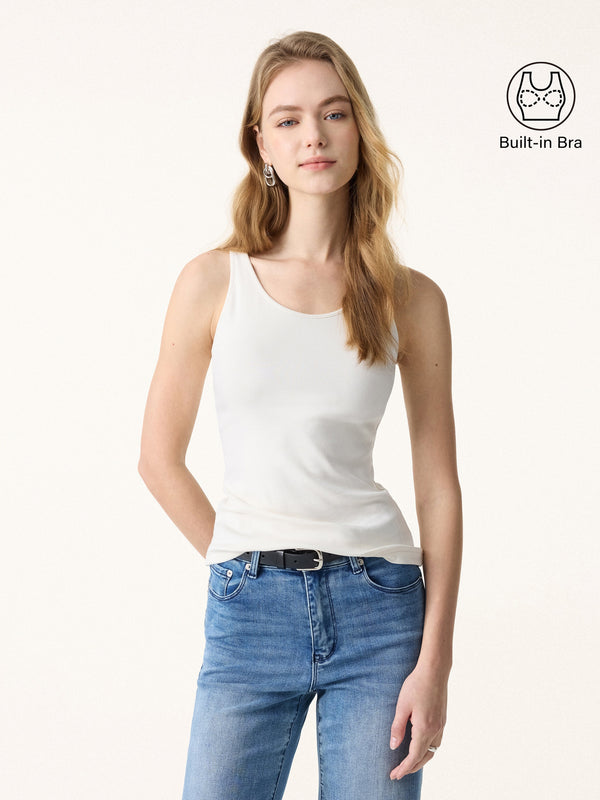 Lyocell U-Neck Bra Tank