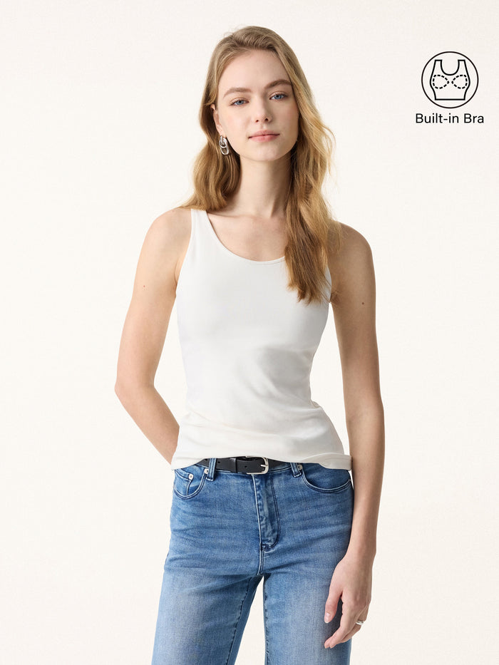 Lyocell U-Neck Bra Tank
