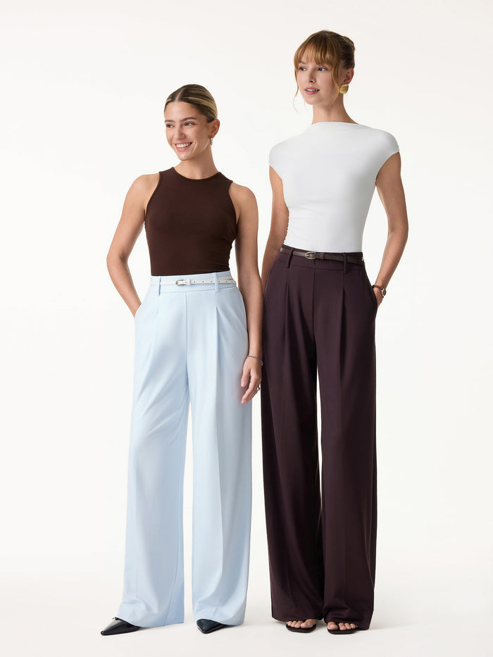 Stretchy Flowy High Rise Wide Leg The Success Pants