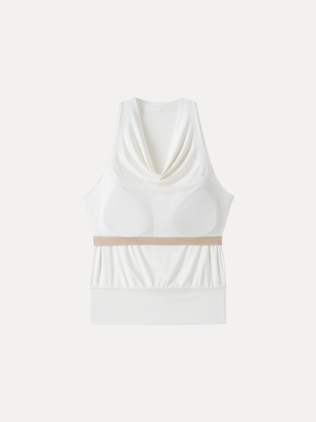 SkinKiss Not-See-Thru Halter Cowl Neck Bra Top