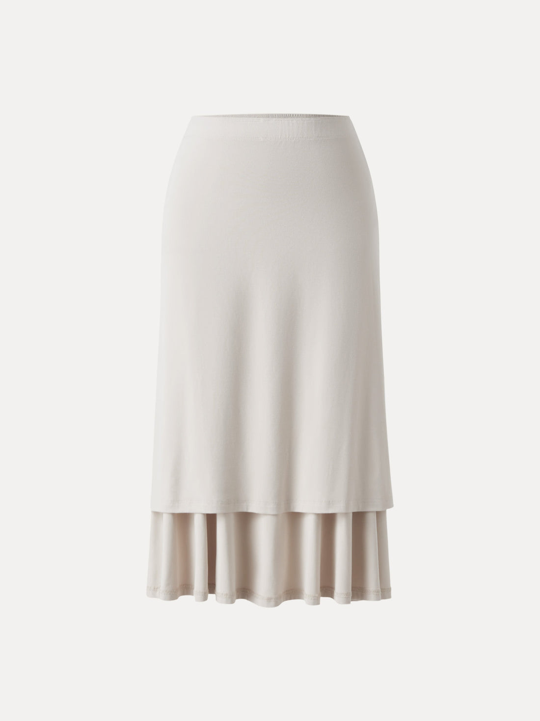 Flowy Side Ruched A-line Midi Skirt