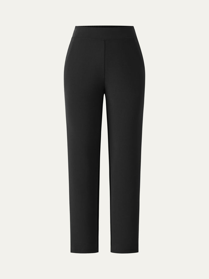 Mid Rise Pull-on Tapered Pant with Pockets