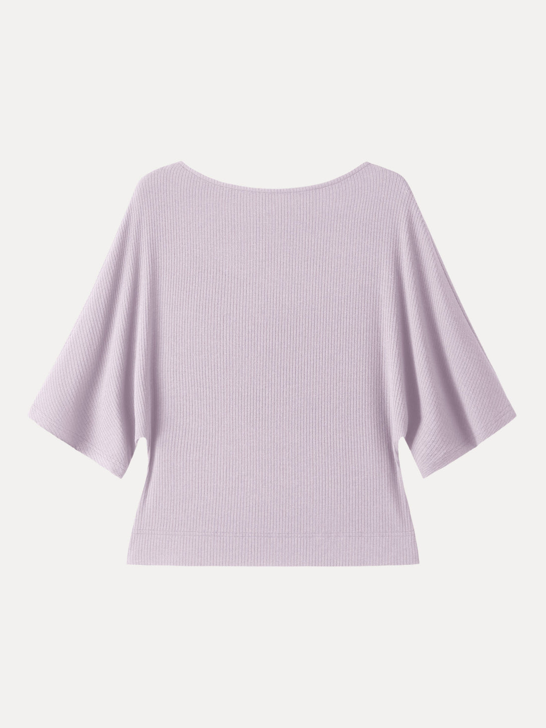Soft Ribbed Boatneck Relaxed Top