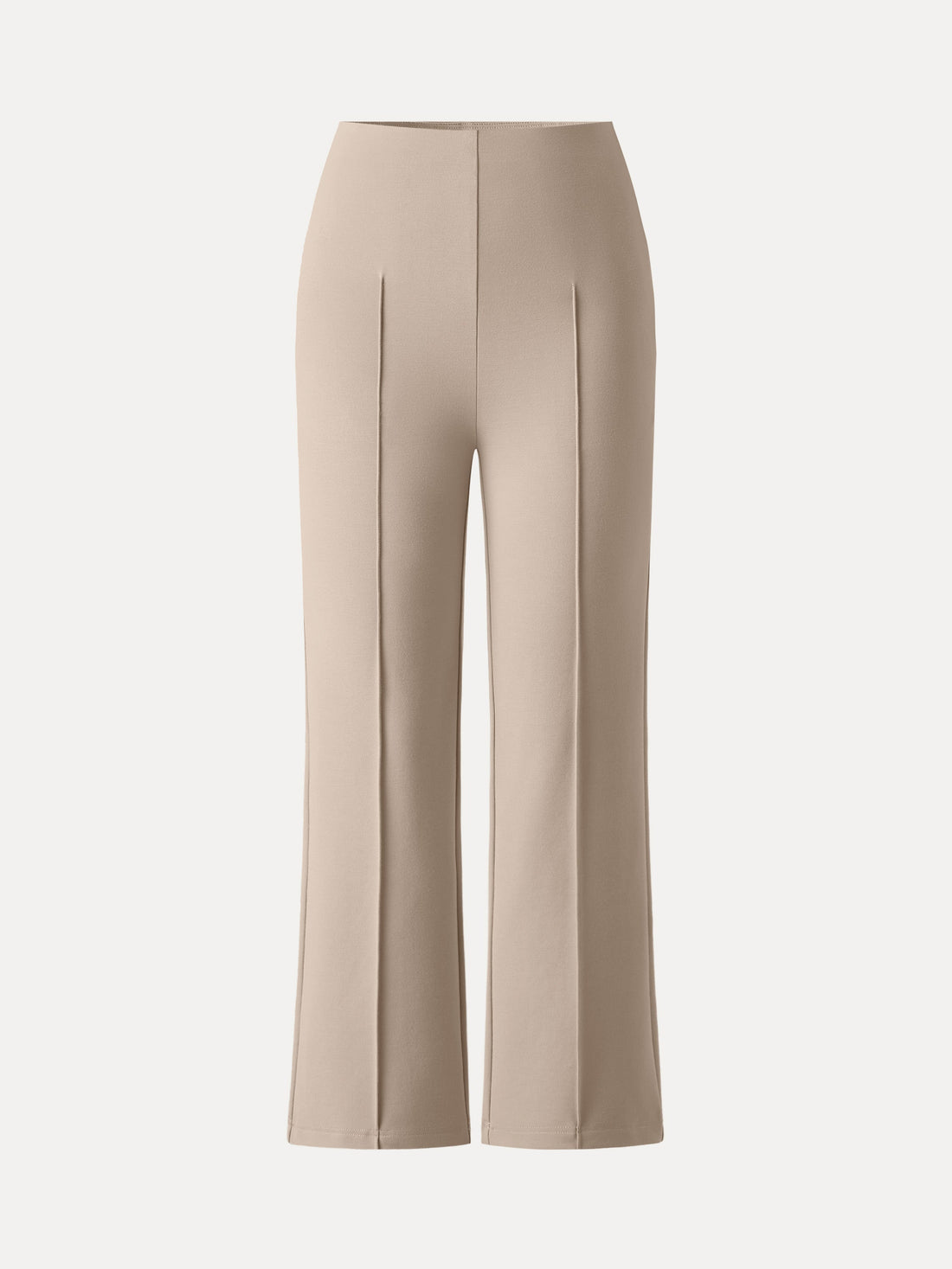 Wrinkle-Resistant High Rise Cropped Flare Leg Travel Pant