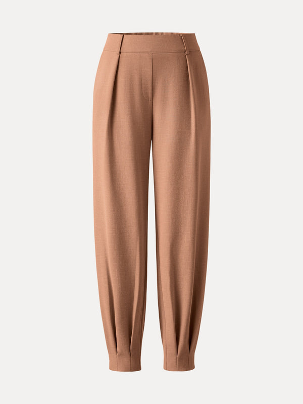 Stretch Linen-Like Wrinkle-Resistant Tapered Pant