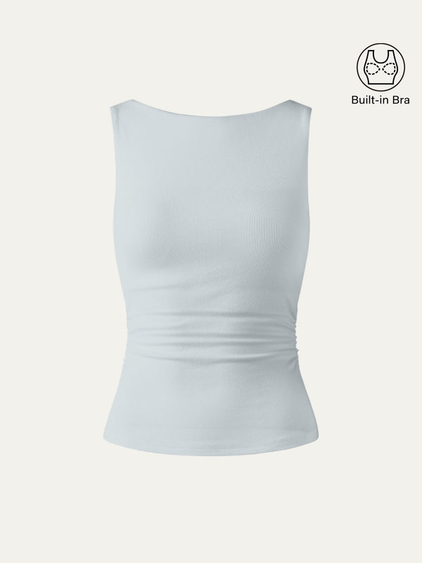 Elastic Open Back Bra Tank