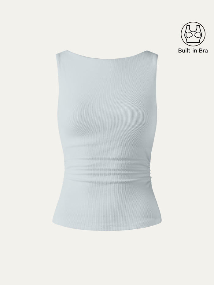 Elastic Open Back Bra Tank