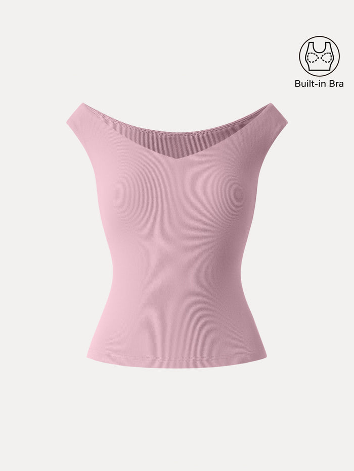 Essential V-neck New Airy Bra Top