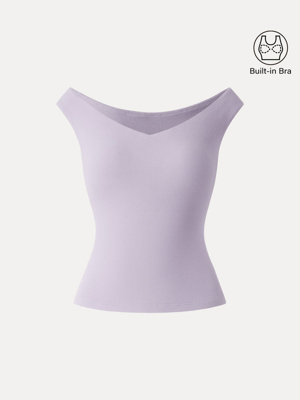 Essential V-neck New Airy Bra Top