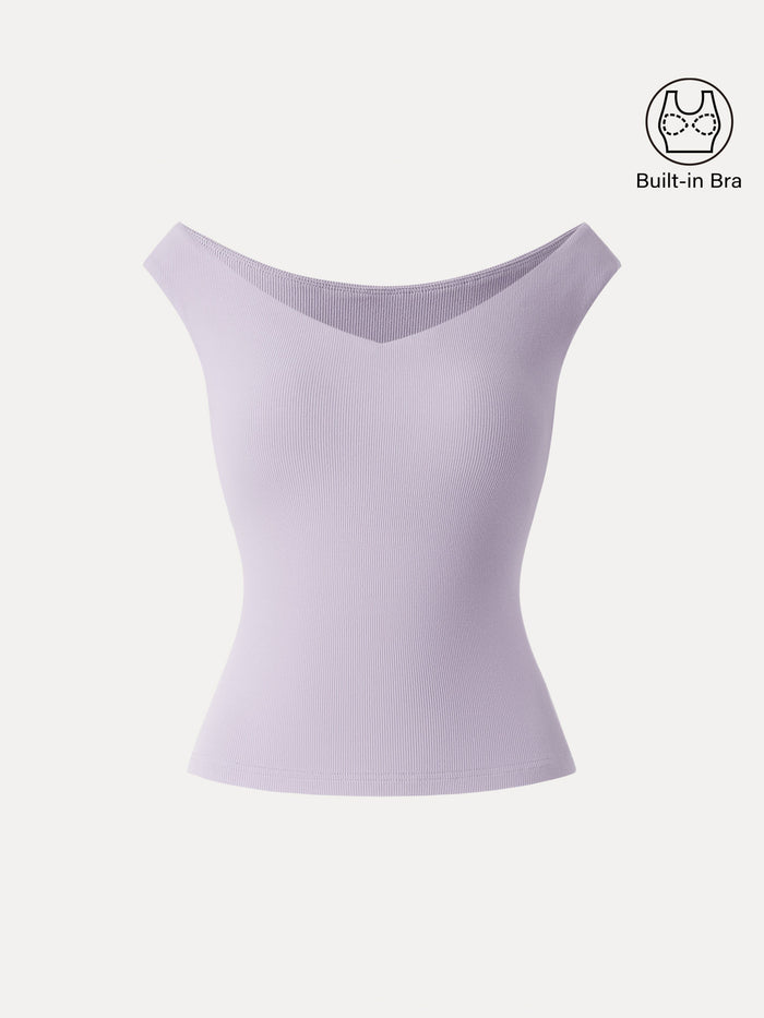 Essential V-neck New Airy Bra Top