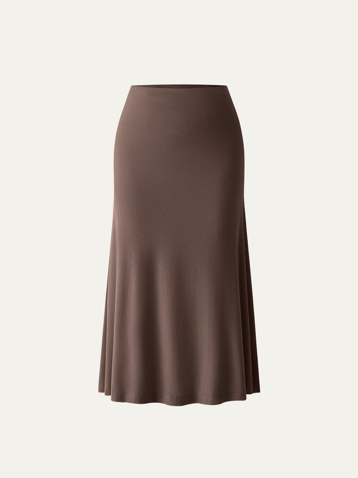 Breezy Pull-on Mermaid Midi Skirt