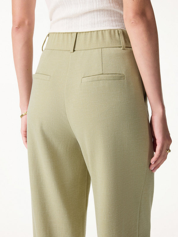 Stretch Linen-Like Wrinkle-Resistant Tapered Pant