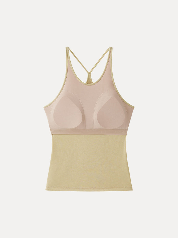 Two-Piece Set Cami with Surplice Ruched Top