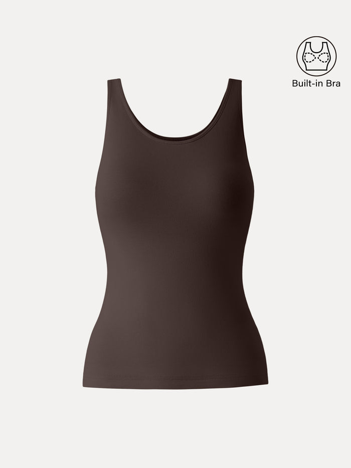 Lyocell U-Neck Bra Tank