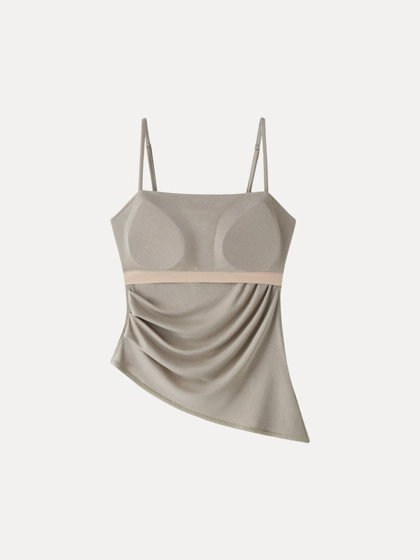 Spaghetti Bra Top with Side Slit
