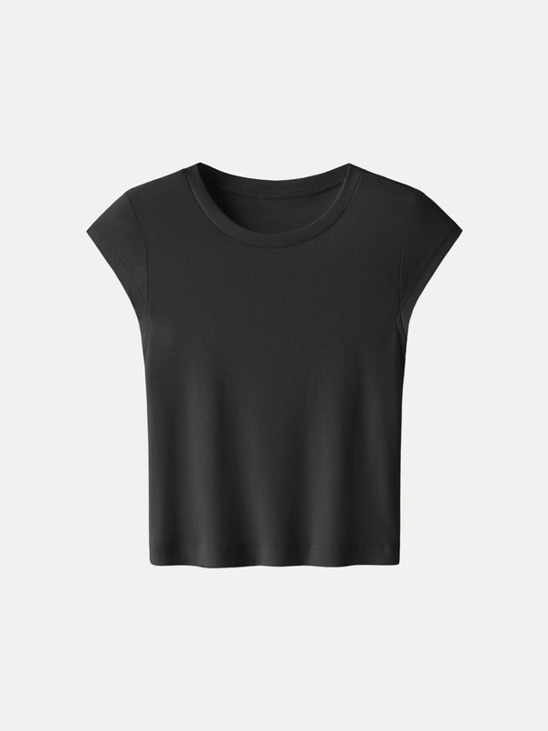 Cotton-Linen Blend Cooling Essential Summer Tee