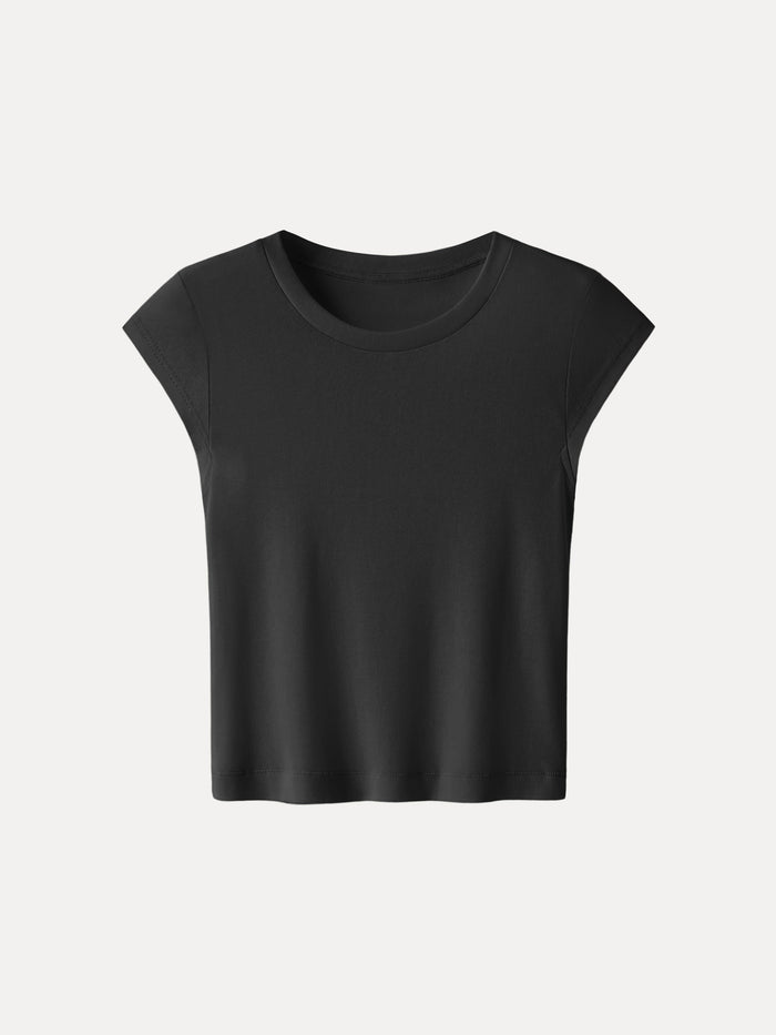 Cotton-Linen Blend Cooling Essential Summer Tee