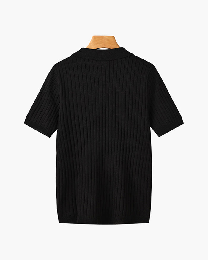 GIMCHEON Knitted Polo Shirt