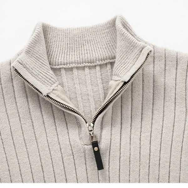 ZERMATT High Collar Half Zip Sweater