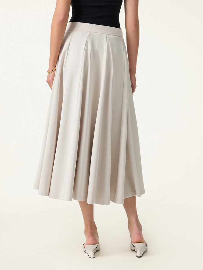 Lyocell Blend Volume Skirt with Pockets