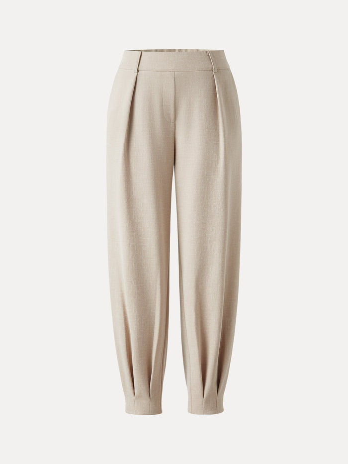 Stretch Linen-Like Wrinkle-Resistant Tapered Pant