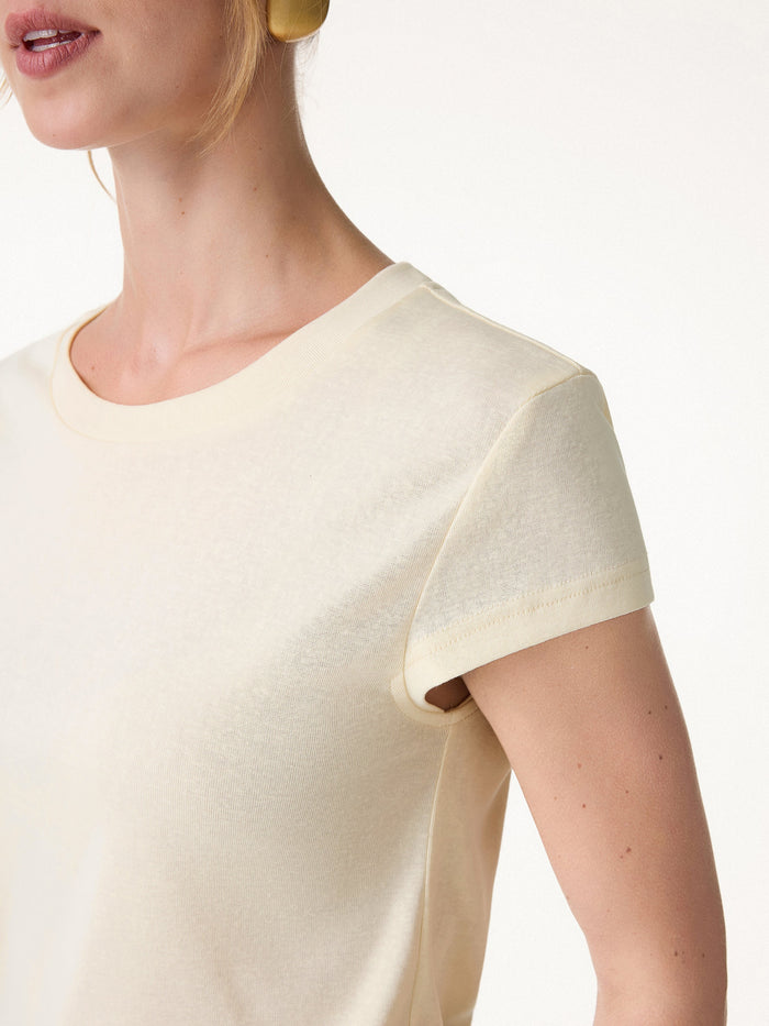 Cotton-Linen Blend Cooling Essential Summer Tee