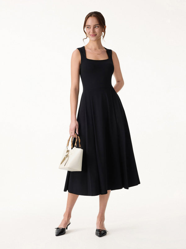 The Anytime Little Black Bra Dress with Pockets