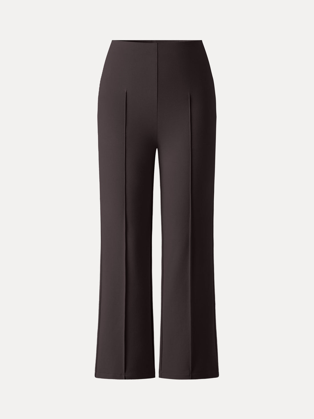 Wrinkle-Resistant High Rise Cropped Flare Leg Travel Pant