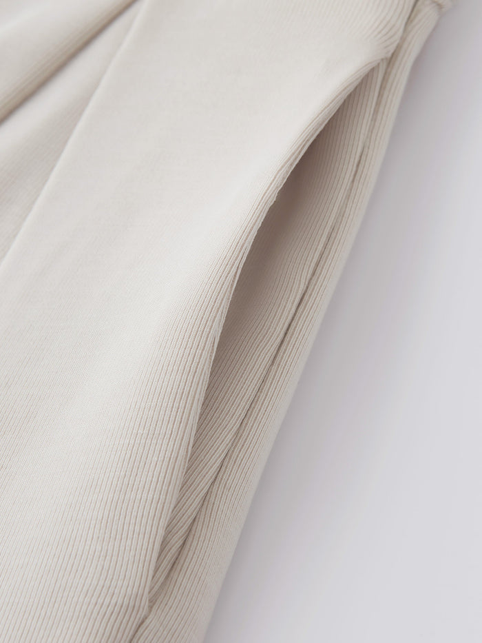 Lyocell Blend Volume Skirt with Pockets