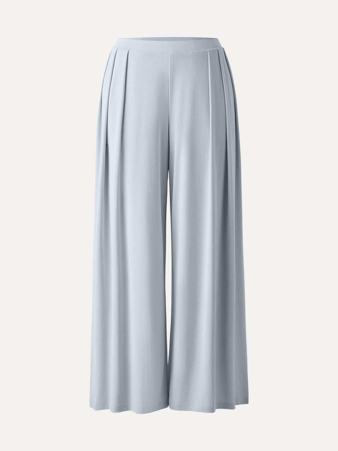 Sandwashed Mid Rise Pleated Wide Leg Palazzo Pant with Pockets