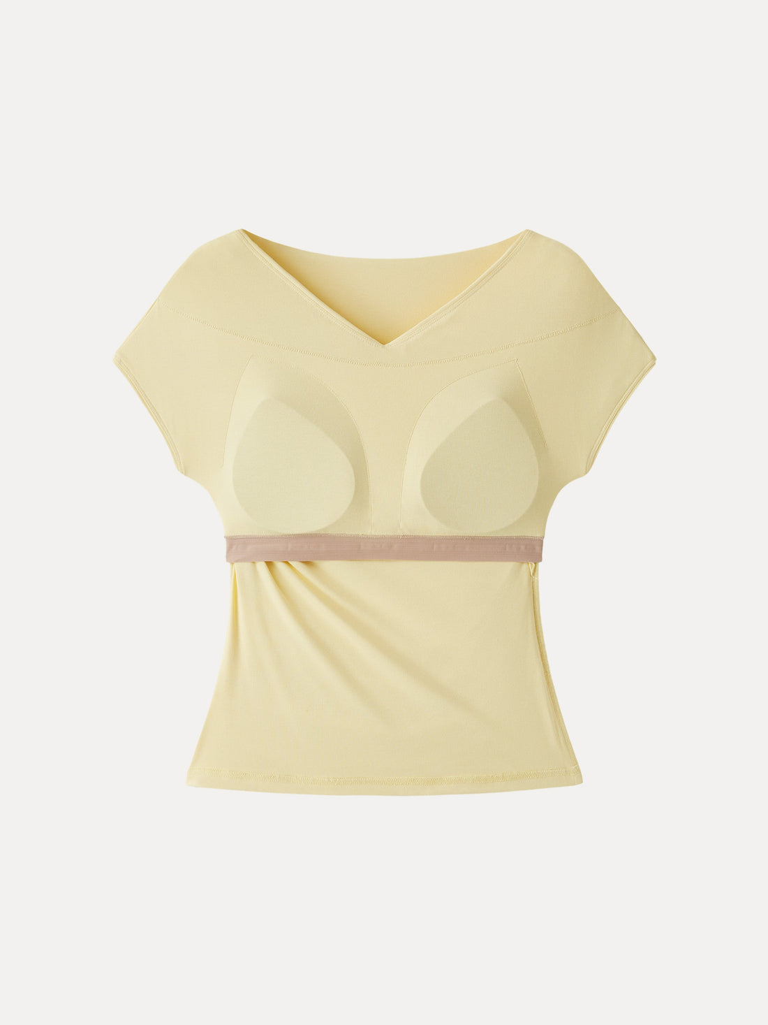 SkinKiss Surplice V-Neck Ruching Bra Top