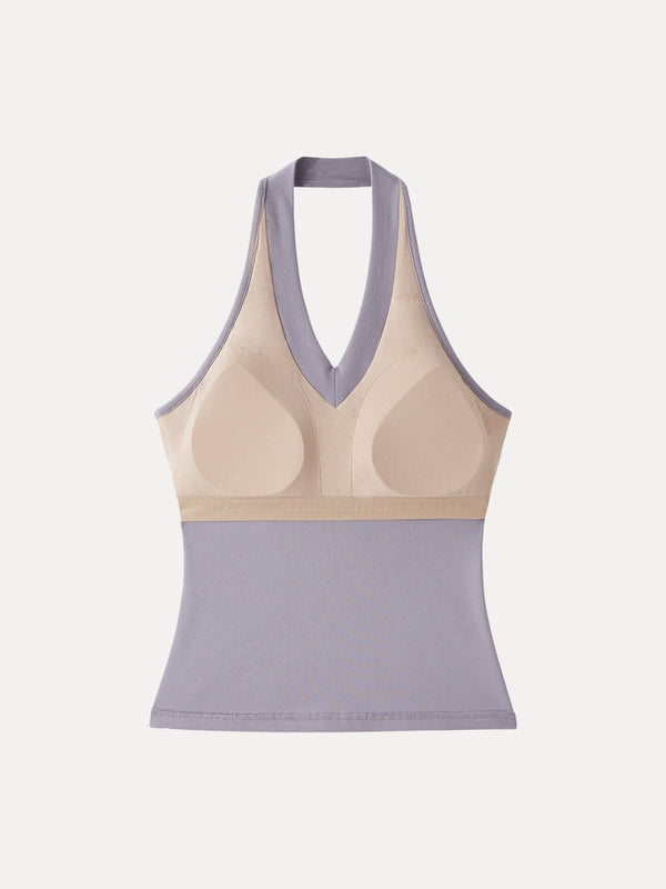 Plantive Halter Neck Open Back Bra Tank