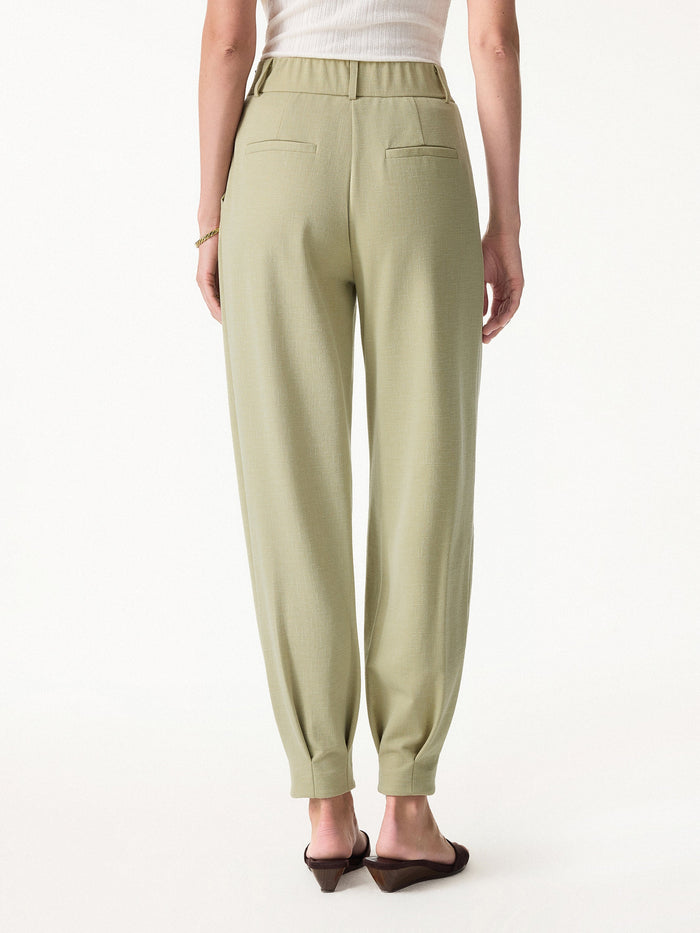 Stretch Linen-Like Wrinkle-Resistant Tapered Pant