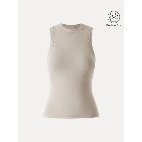 Cotton Lyocell Perkins Collar Bra Tank